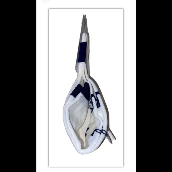 Under Armour UA OTC Spurs Soccer Socks 1 Pair Men 4-8.5 Wmn 7-10.5 White w/ Logo - Picture 6 of 13